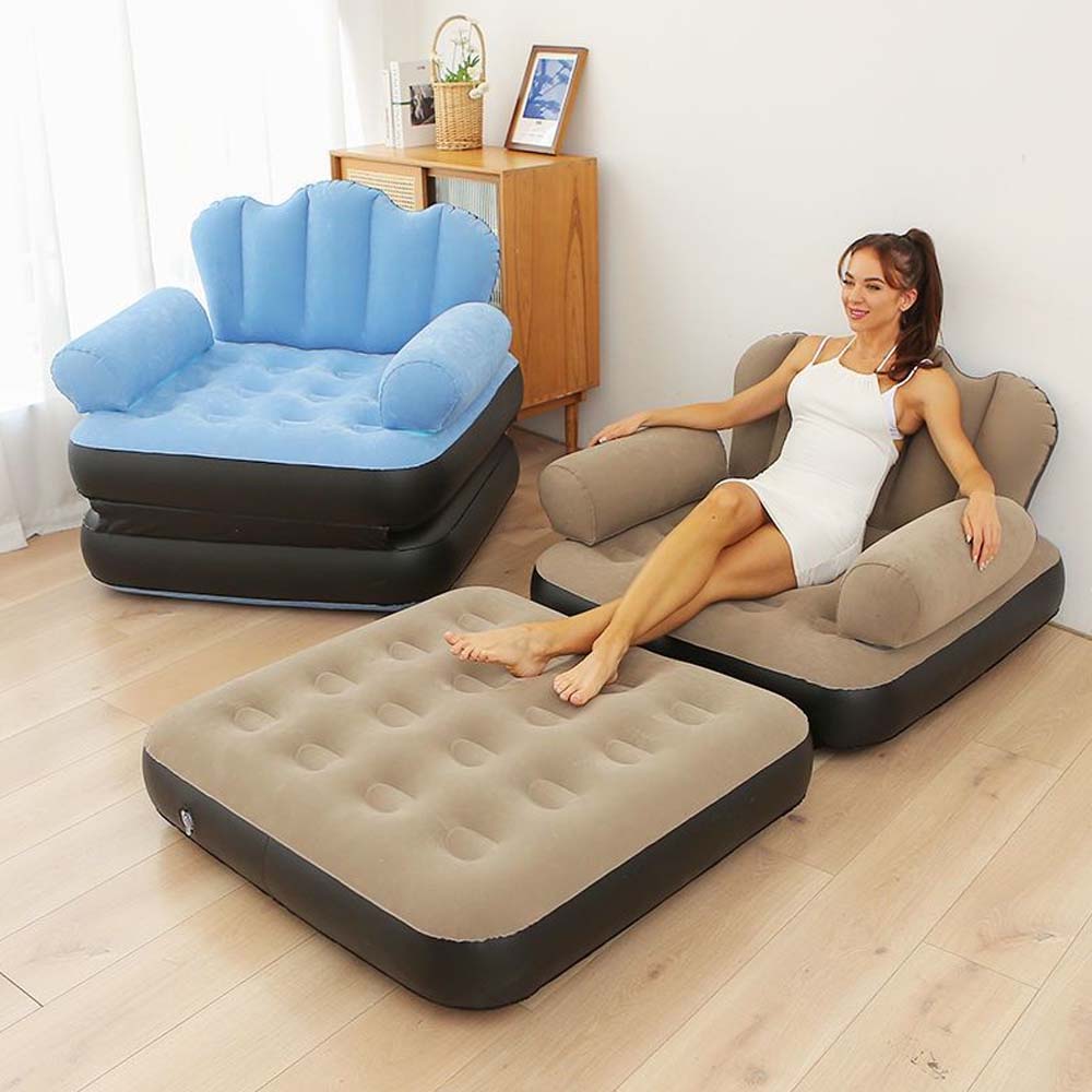 5-in-1 Inflatable Couch Lazy Sofa Bed
