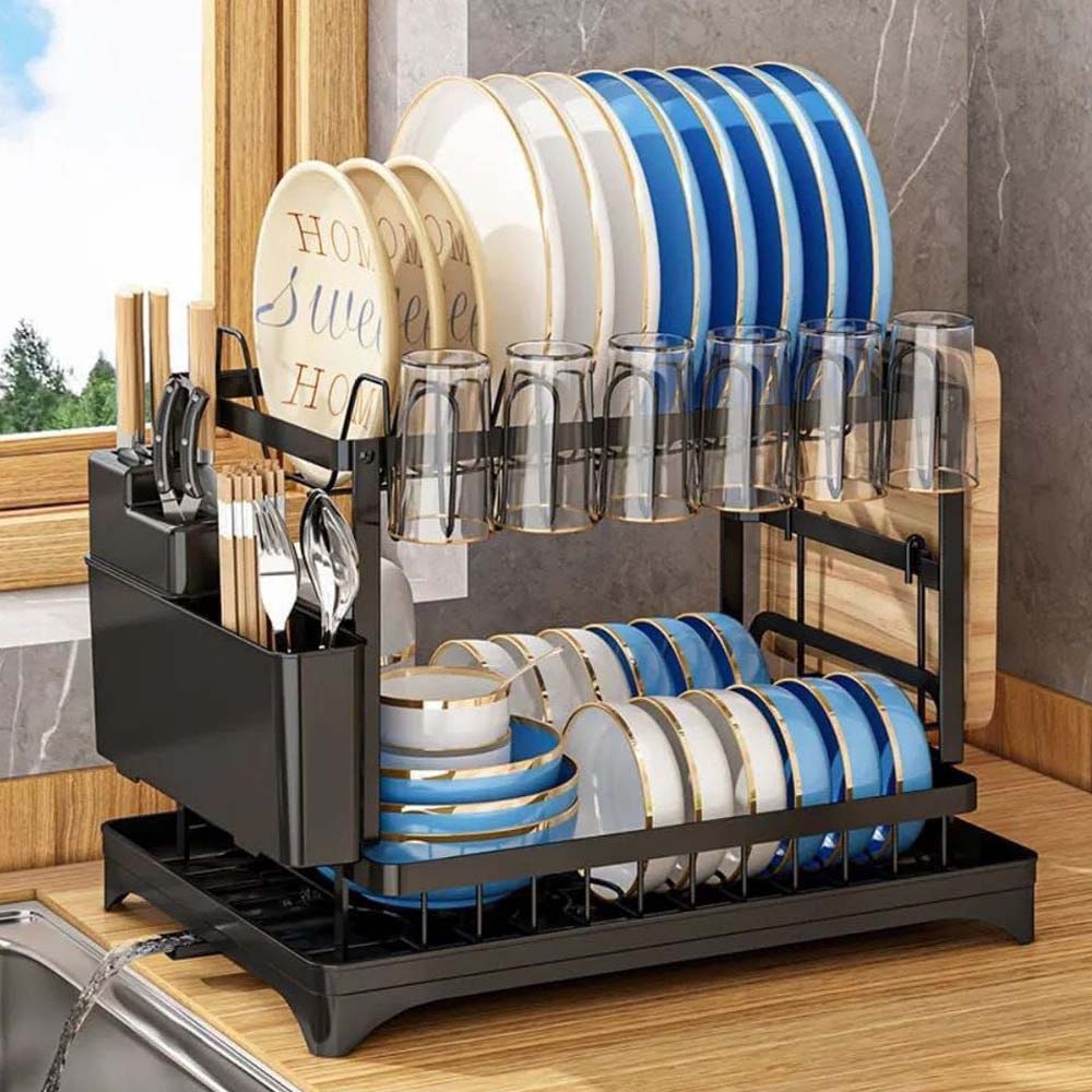 Classy High-Quality 2-Tier Dish Rack